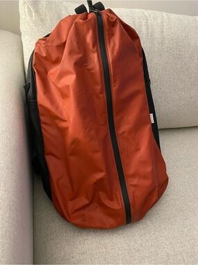 Rains - Men's Water-Resistant Orange backpack with Black Lining
